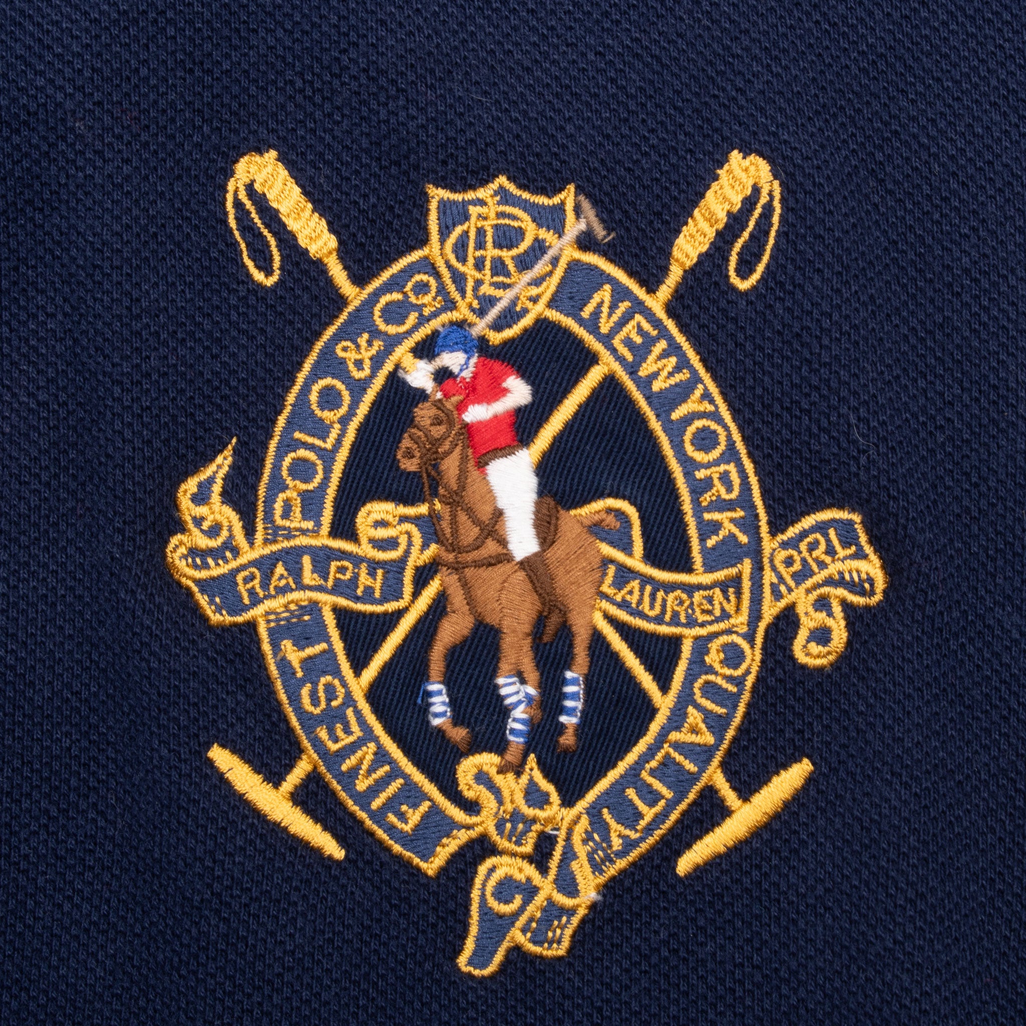 Vintage Polo Ralph Lauren New York Blue Full Zip Jacket 1990S Size Large