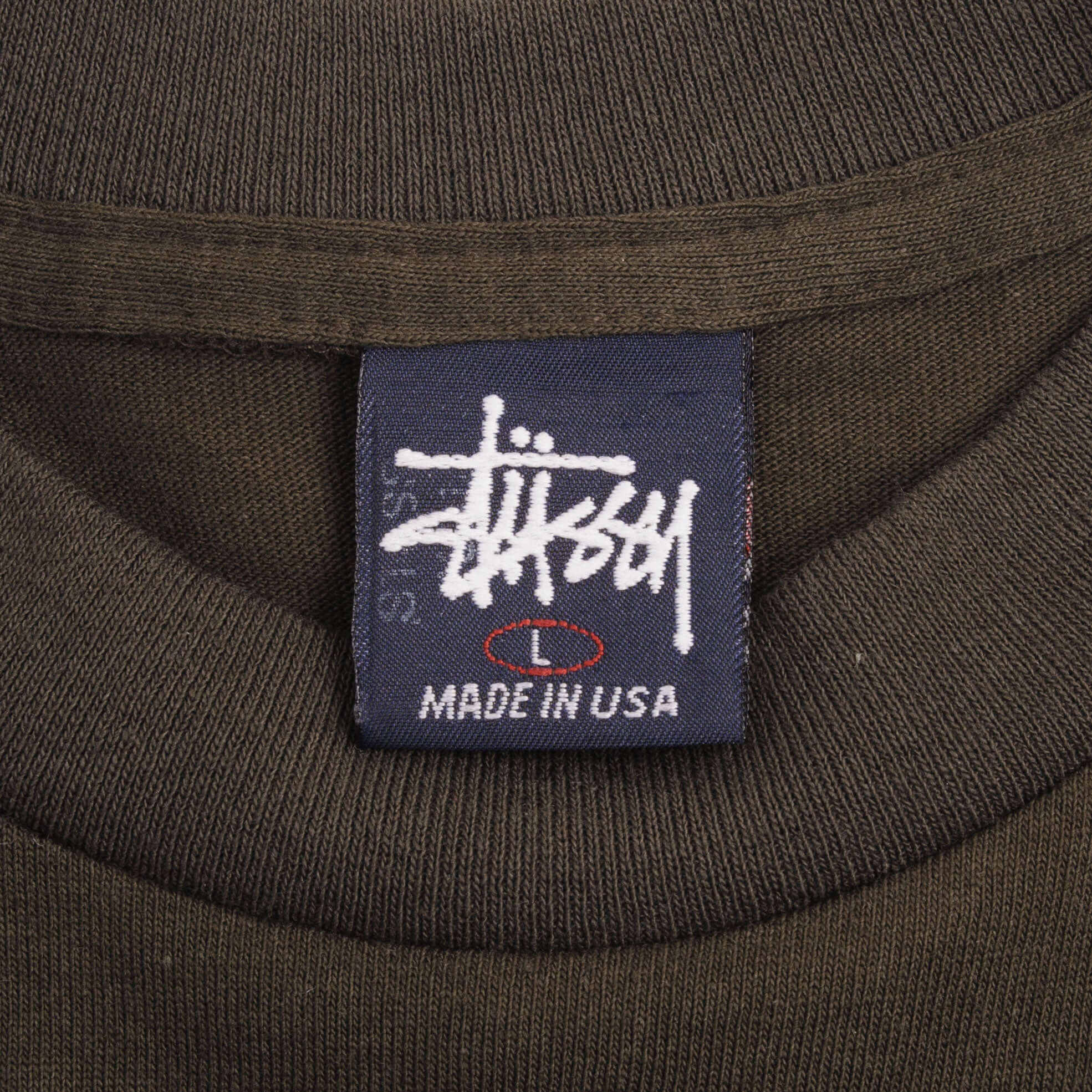 Vintage Stussy Dragon Tee Shirt 1990S Size Large Made In Usa With Single Stitch Sleeves