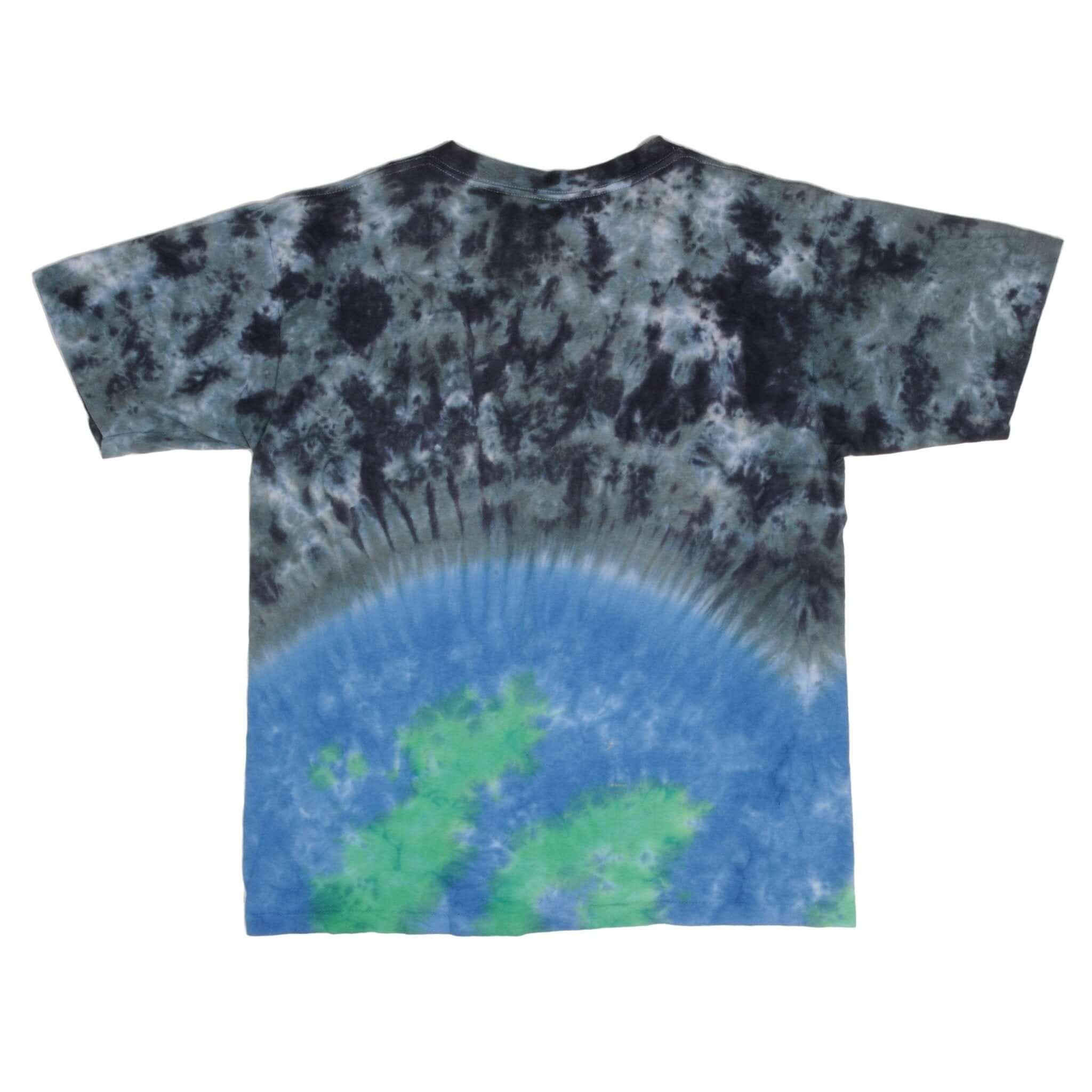 Vintage Tie Dye Arlo Guthrie All Over The World Signed Tee Shirt 1991 Size Xl Made In USA