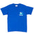 Vintage Reebok Pump International Hoop Blue Tee Shirt 1990S Size Small Made In Usa With Single Stitch Sleeves