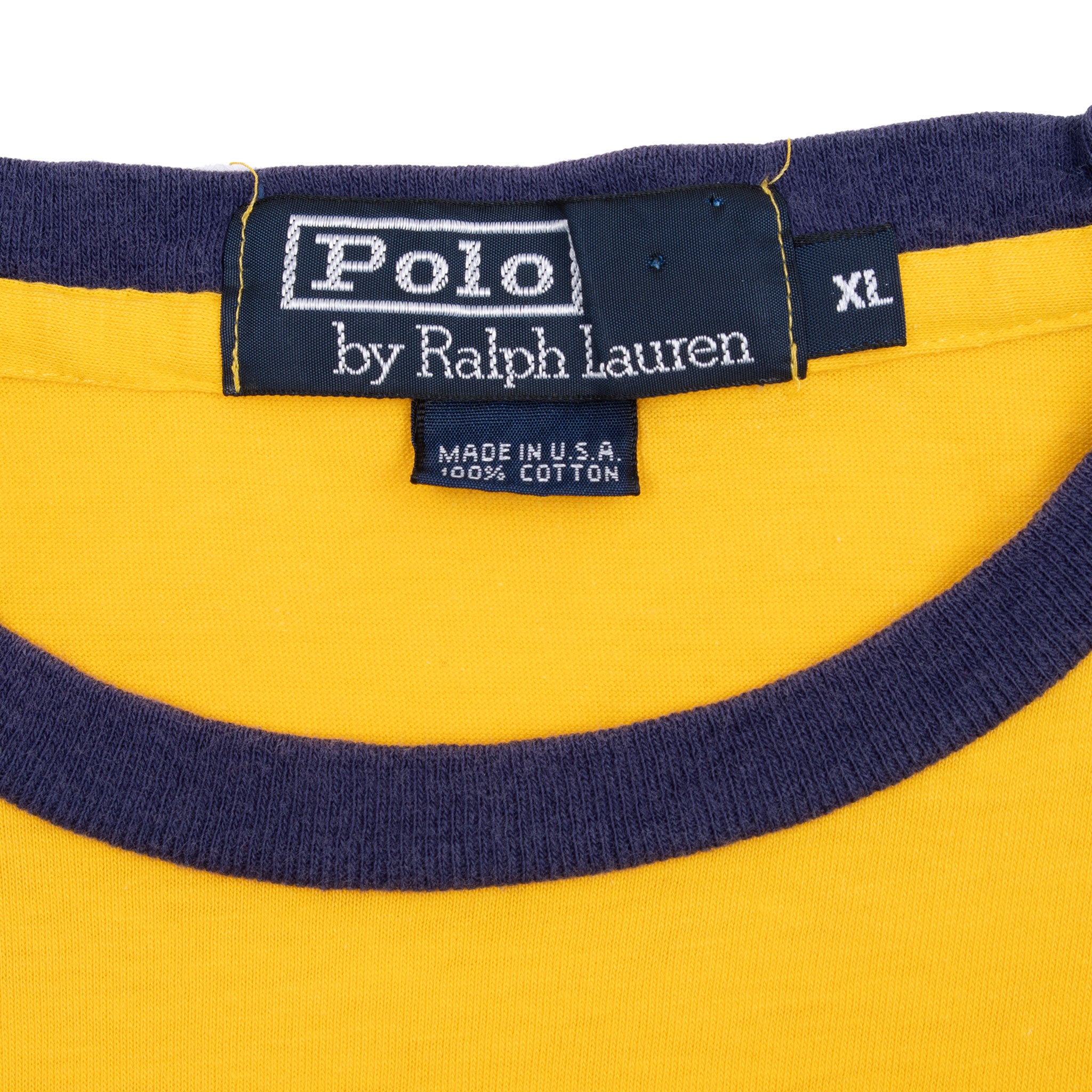 Vintage Ralph Lauren Polo Sport 1990S Tee Shirt Size XL With Single Stitch Sleeves Made In Usa