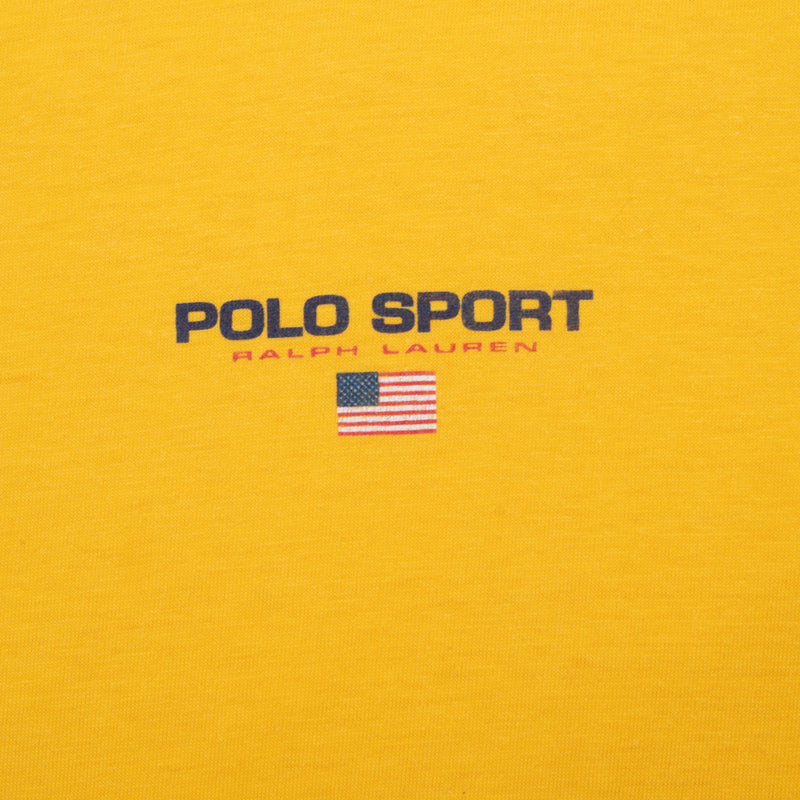 Vintage Ralph Lauren Polo Sport 1990S Tee Shirt Size XL With Single Stitch Sleeves Made In Usa