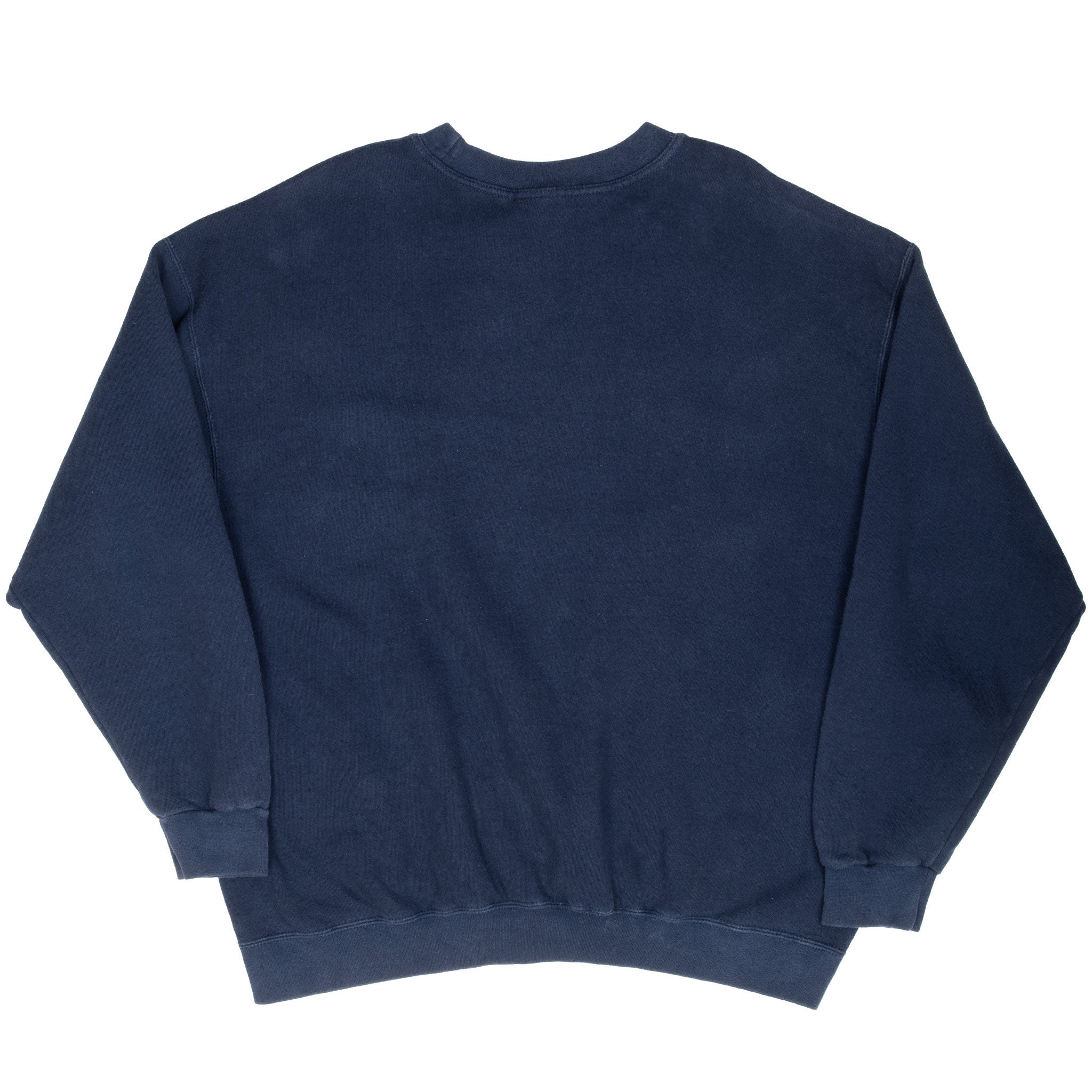 Vintage Nike Classic Swoosh Navy Blue Sweatshirt 1990S Size XL Made In USA