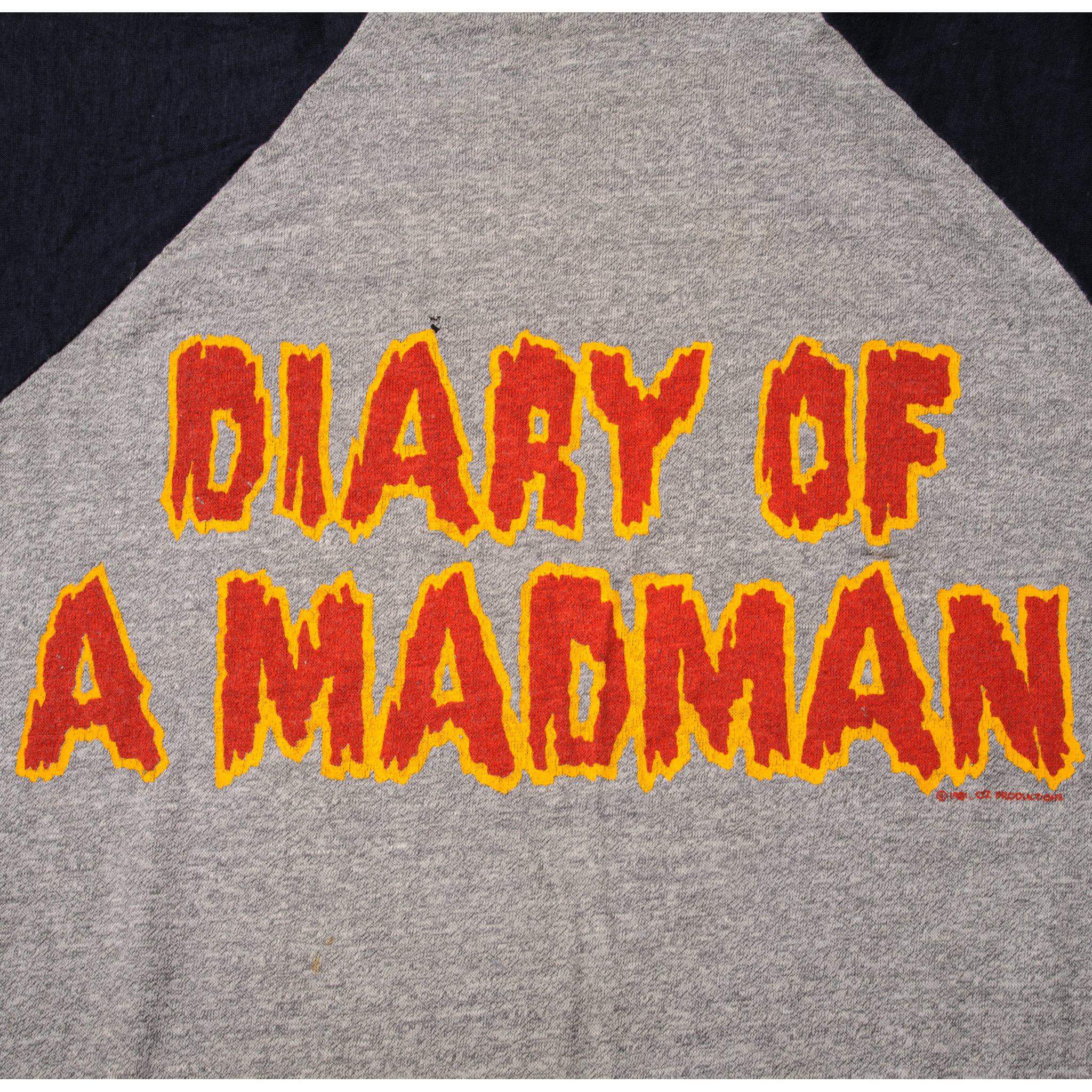 VINTAGE OZZY OSBOURNE RAGLAN TEE SHIRT 1980s SIZE XS