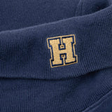 Vintage Tommy Hilfiger Athletics Blue Turtle Neck Long Sleeve Tee Shirt Size Small