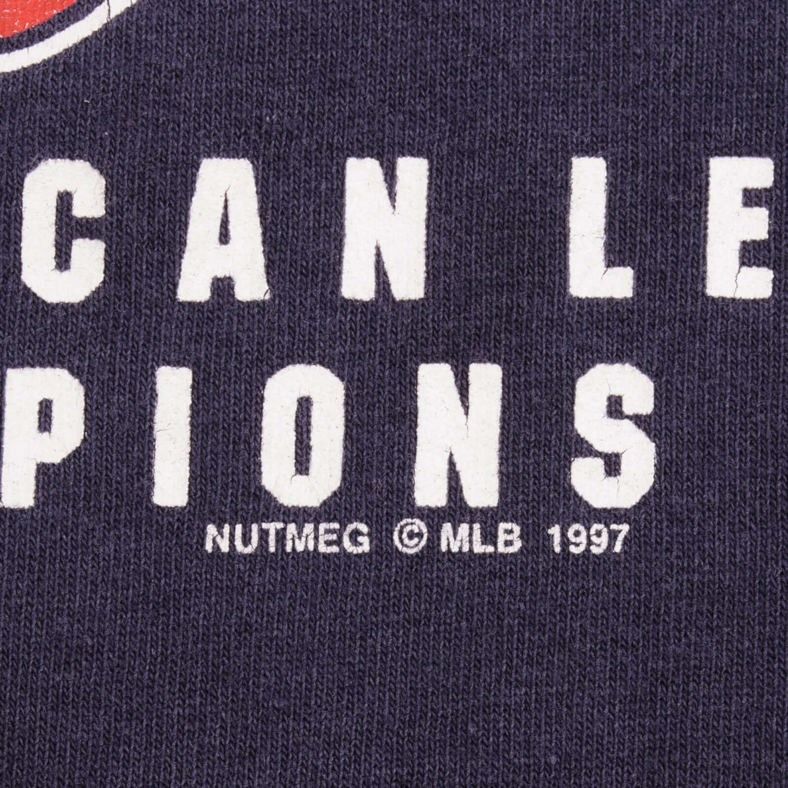 Vintage Mlb Cleveland Indians Champions 1997 Tee Shirt Size Large