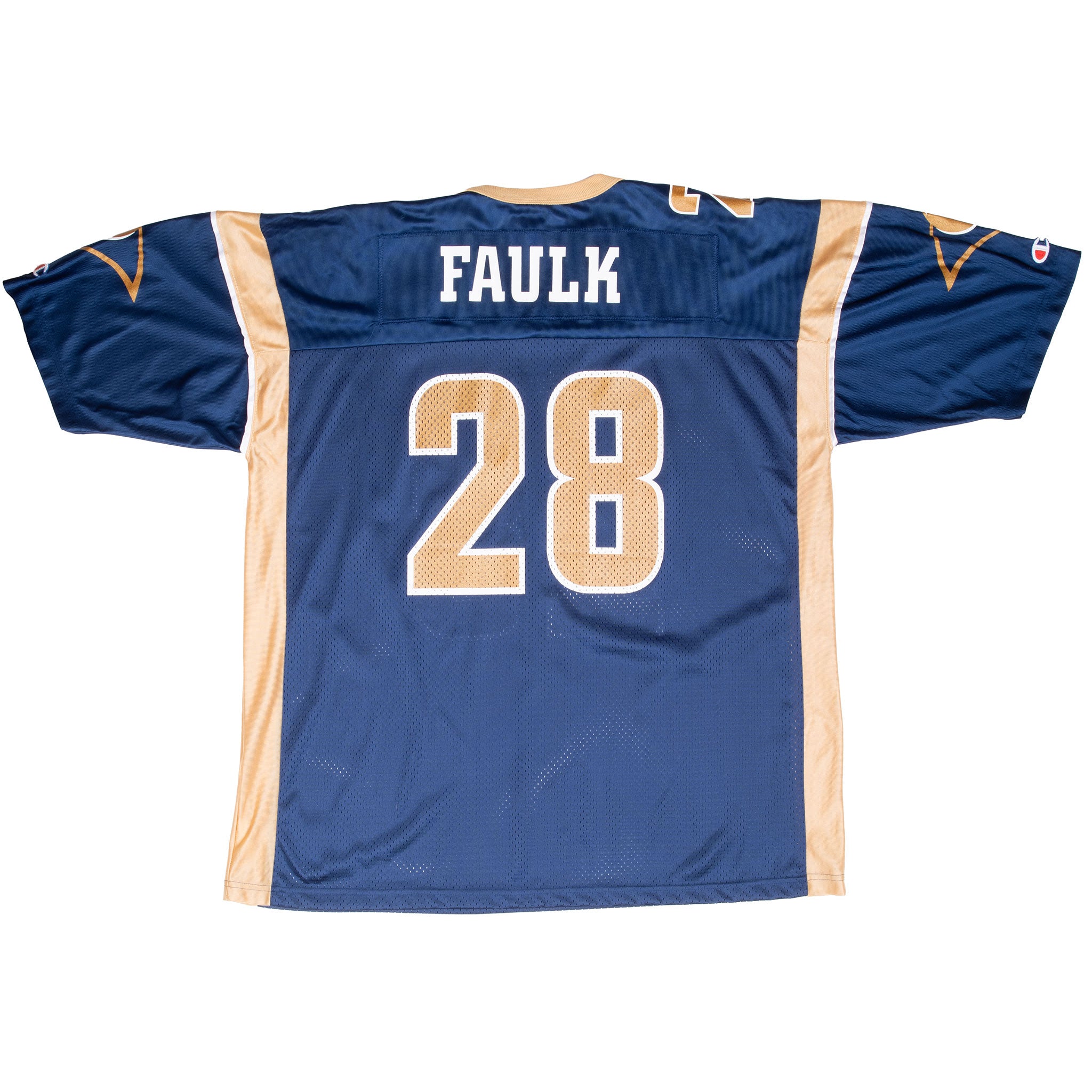 VINTAGE NFL ST LOUIS RAMS FAULK #28 CHAMPION JERSEY 1990S SIZE XL DEADSTOCK