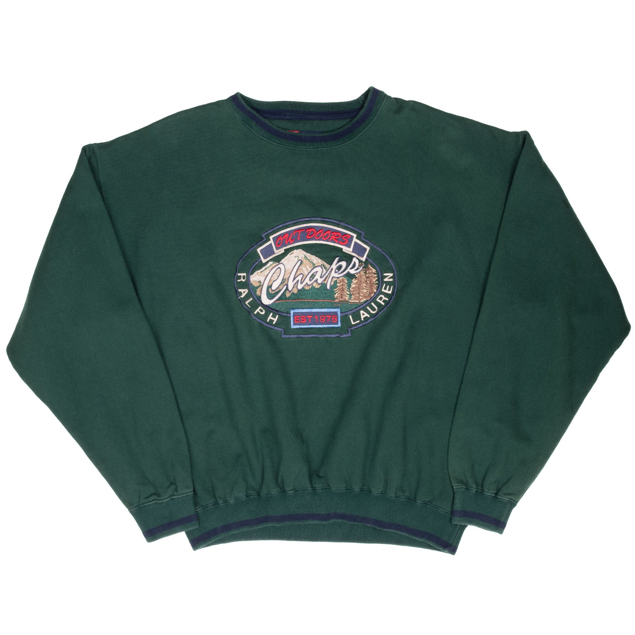 Vintage Chaps Ralph Lauren Outdoors Sweatshirt Size XL 1990S Made In Usa