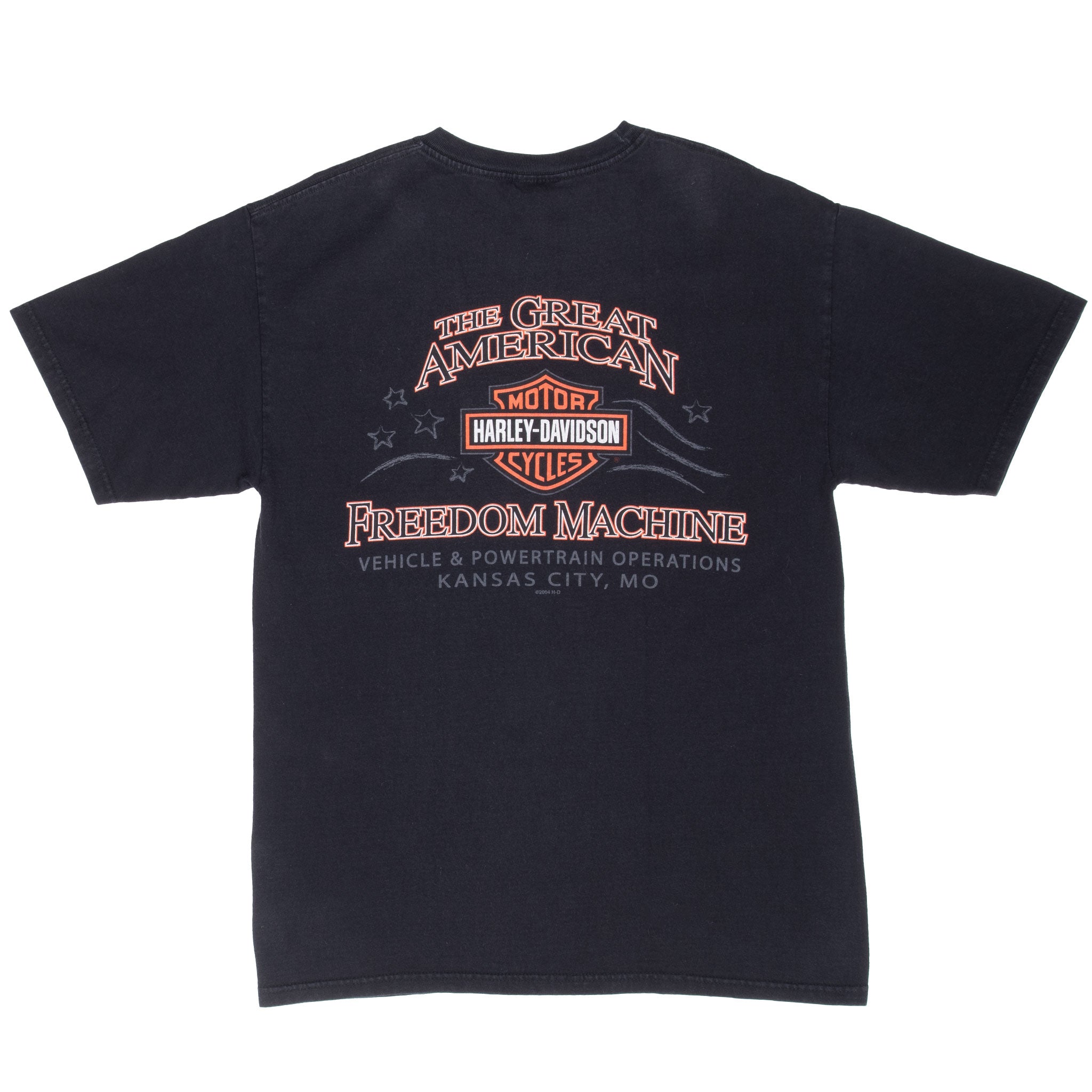Vintage Harley Davidson Freedom Machine Kansas City 2004 Tee Shirt Size Medium