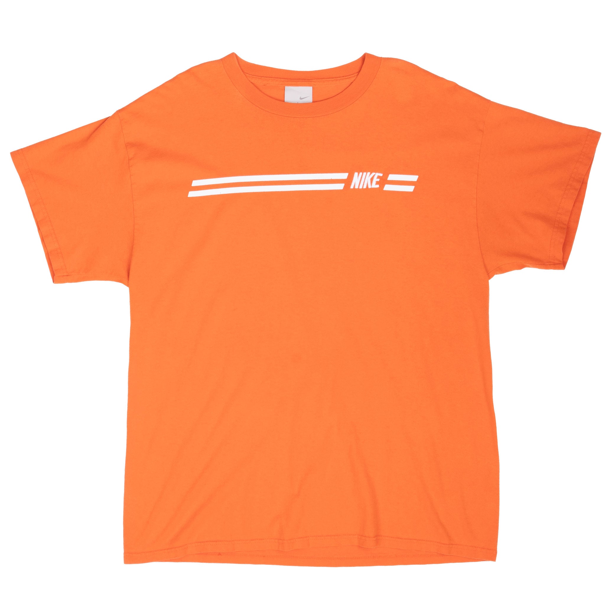 Vintage Nike Orange Tee Shirt 2000S Size Large