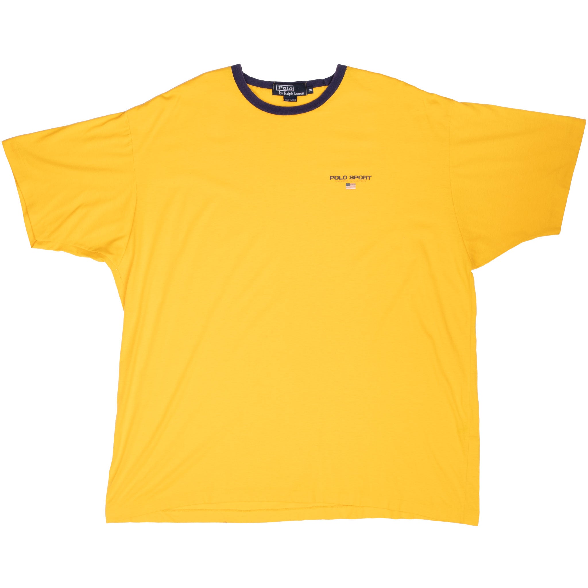 Vintage Ralph Lauren Polo Sport 1990S Tee Shirt Size XL With Single Stitch Sleeves Made In Usa