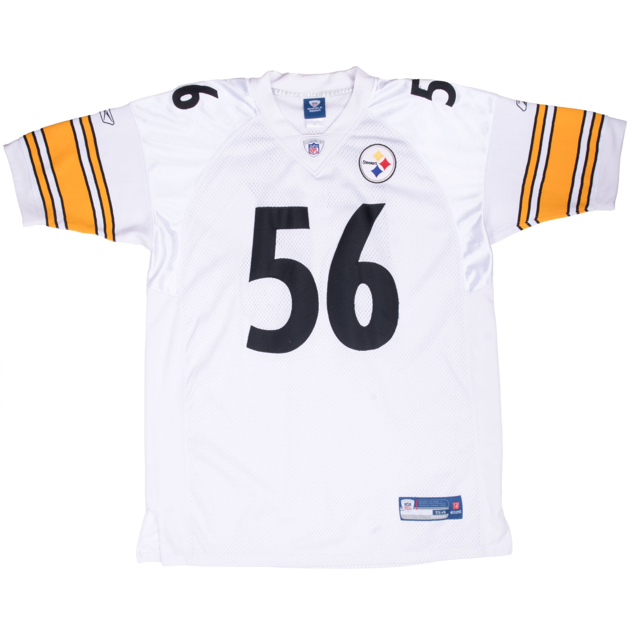 Vintage Nfl Pittsburgh Steelers Woodley #56 Reebok Jersey 2000S Size 54