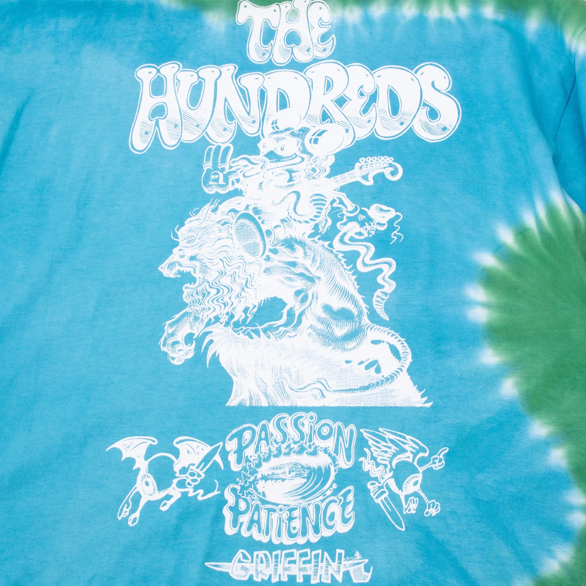 THE HUNDREDS X RICK GRIFFIN 2021 TIE DYE LONG SLEEVE TEE SHIRT SIZE LARGE DEADSTOCK