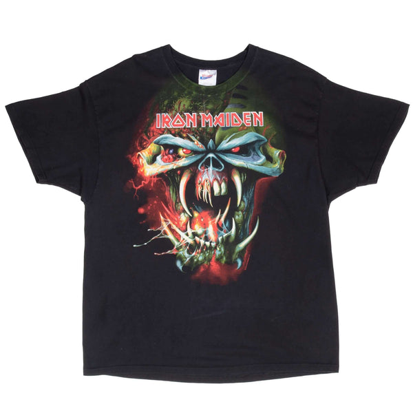 Vintage Iron Maiden The Final Frontier Tour 2010 Black Tee Shirt Size XL