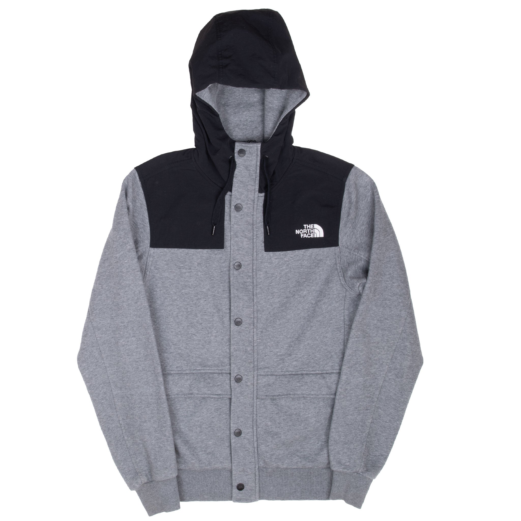 Vintage The North Face Grey Hooded Jacket 2000S Size Small