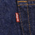 Beautiful Indigo Levis 501 Jeans 1980S Made in USA with Very Dark Wash Size on Tag 36X30 Actual Size 35X30 Back Button #553