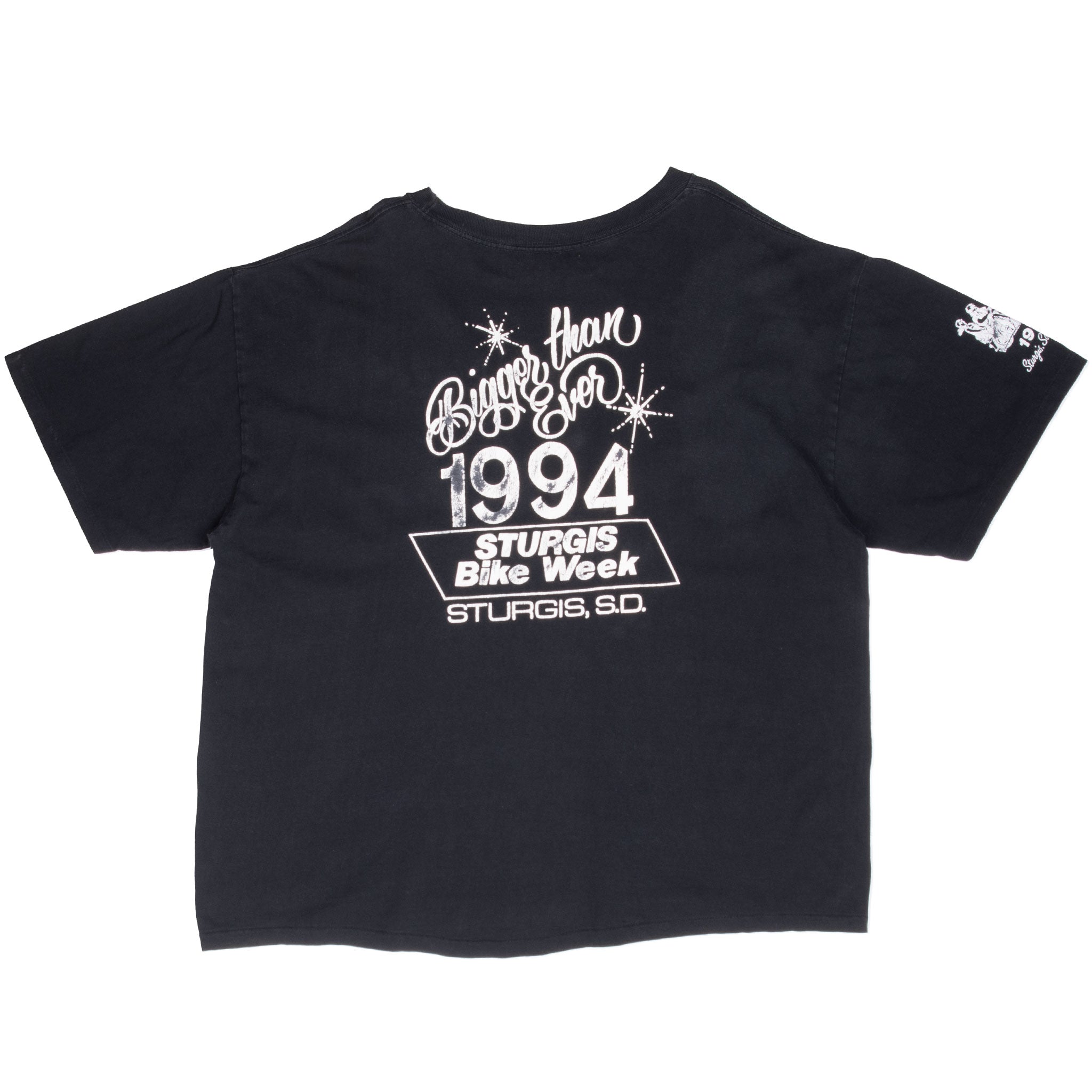 Vintage Sturgis Bike Week 1994 South Dakota Biker Tee Shirt Size 2XL