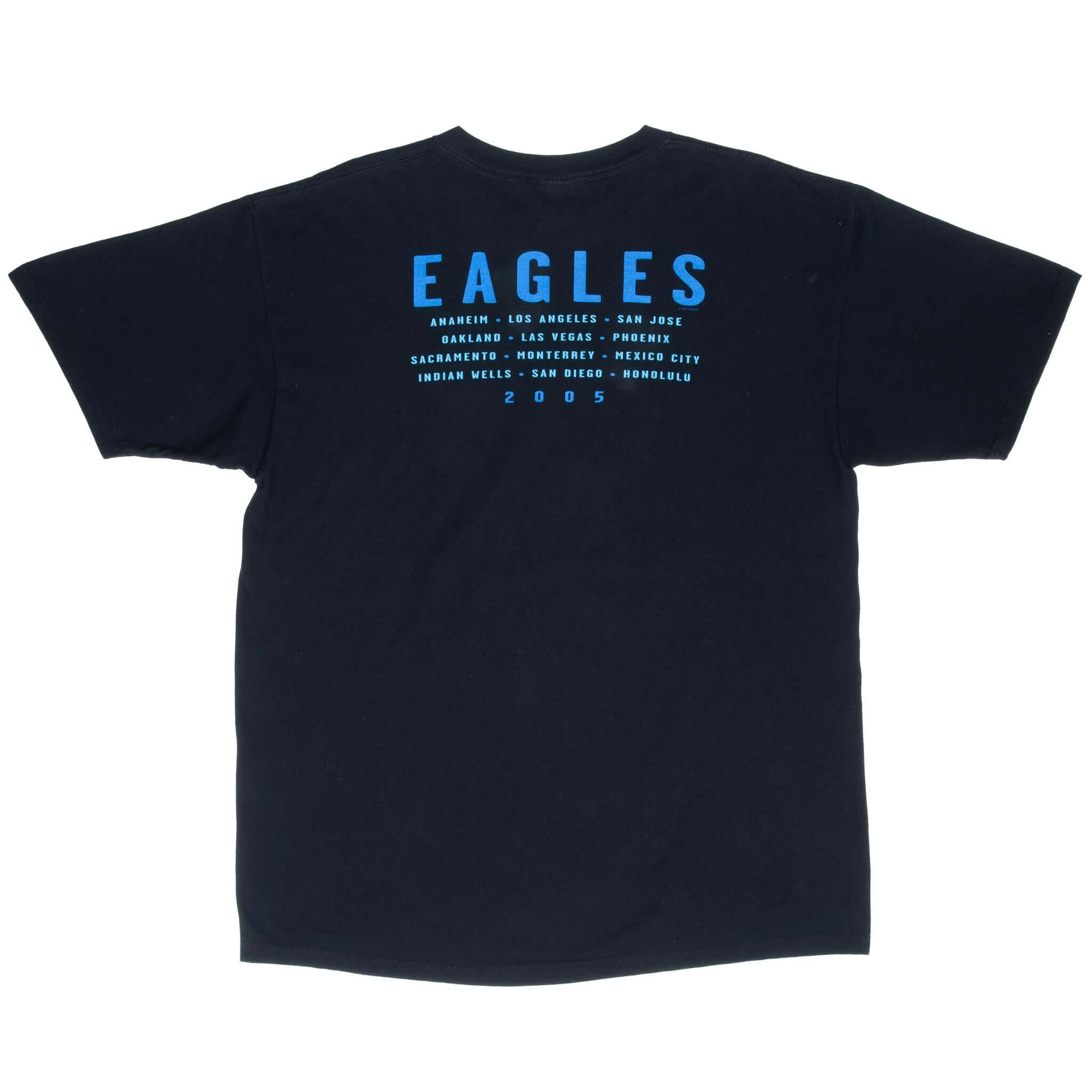 Vintage Eagles Hotel California 2005 Black Tee Shirt Size XL