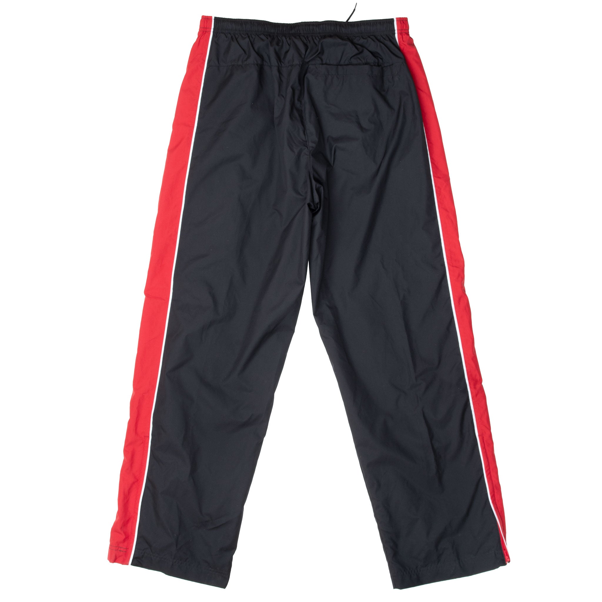 Vintage Nike Classic Swoosh Black Red Track Pants 2000S Size Large