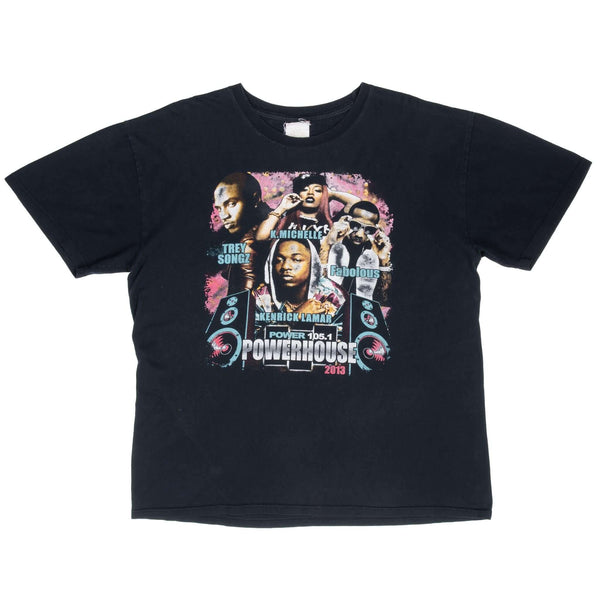 Vintage Power 105.1 Powerhouse 2013 Kenrick Lamar 2 Chainz K Michelle, Fabolous, Trey Songz, Big Sean, Meek Mill, Schoolboy Q Rap Tee Shirt Size XL