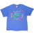 Vintage Nike Spellout Blue Purple Tee Shirt Late 1980S Size XL Made In Usa With Single Stitch Sleeves