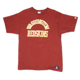 Vintage NFL Washington Redskins Stater Tee Shirt Size Large Made In USA With Single Stitch Sleeves