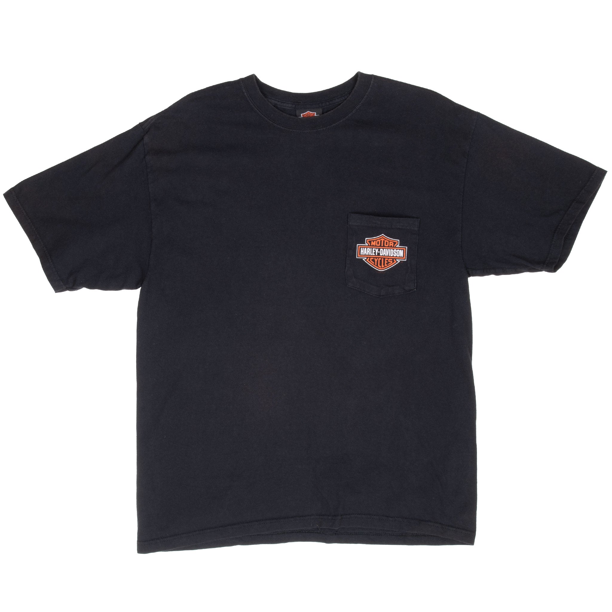 VINTAGE HARLEY DAVIDSON CHICAGO 2006 POCKET TEE SHIRT LARGE MADE IN USA