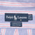 Vintage Ralph Lauren Blue Striped Shirt 1990S Size Large 16 1/2 X 32