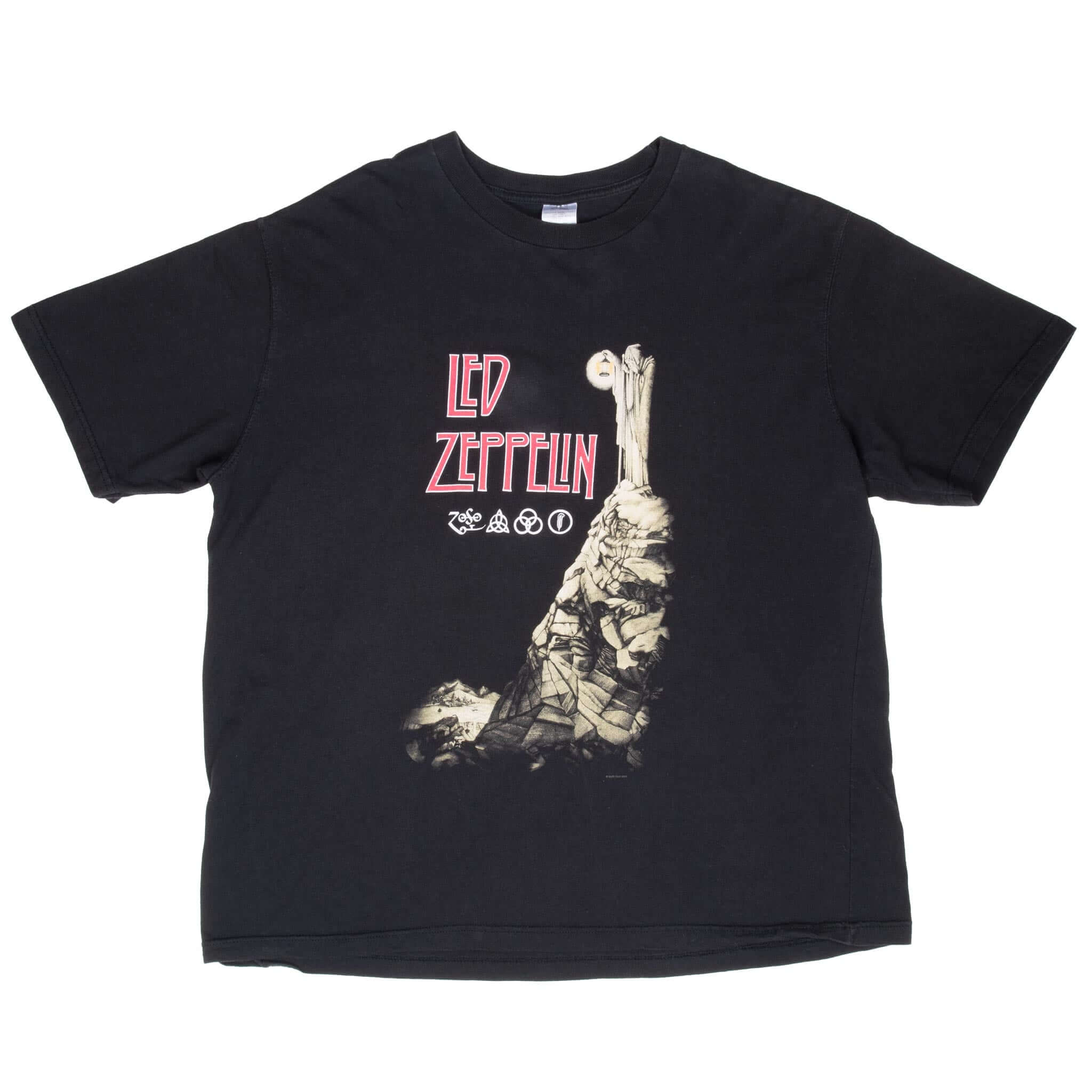Vintage Led Zepplin 2001 Black Tee Shirt Size 2XL