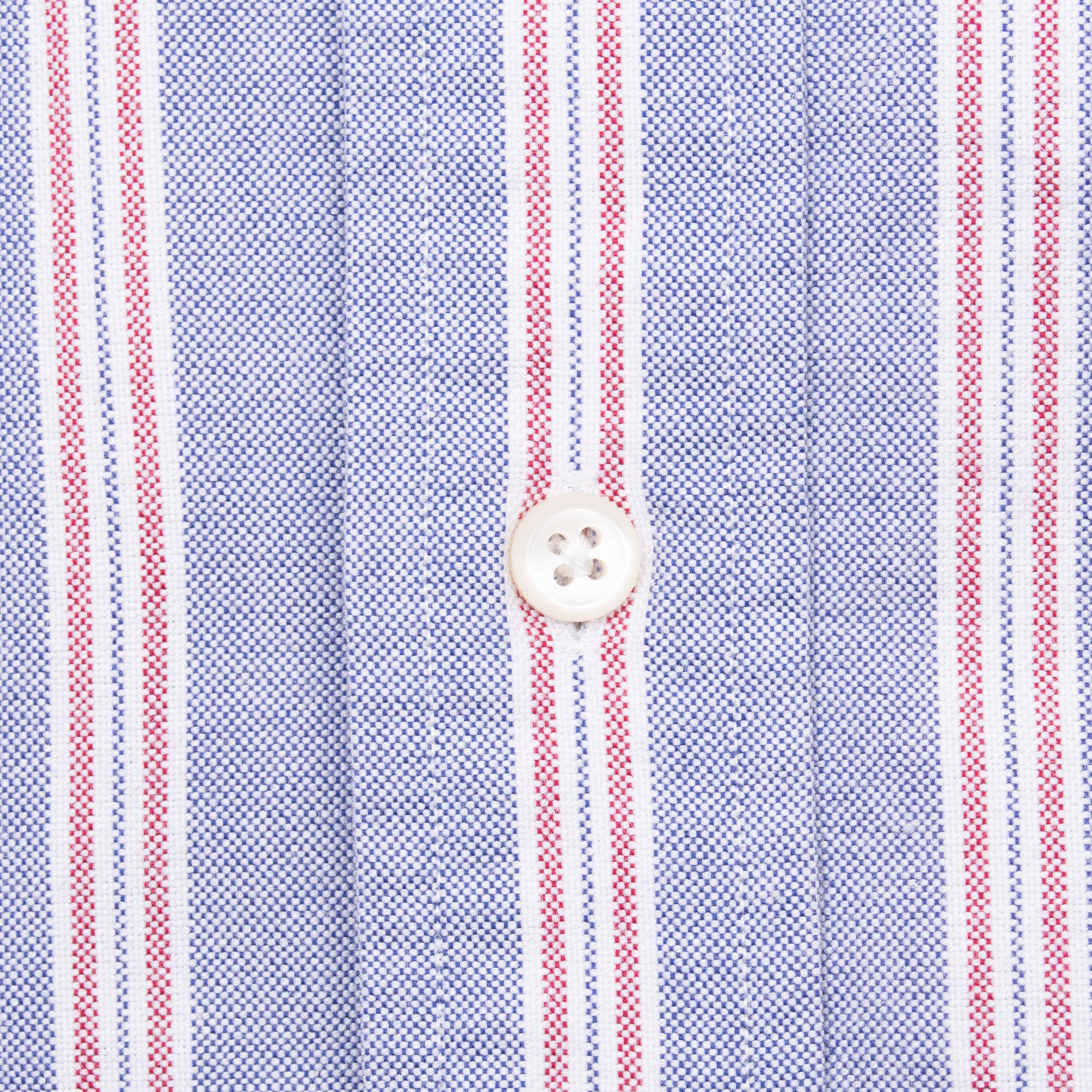 Vintage Ralph Lauren Blue Striped Shirt 1990S Size Large 16 1/2 X 32