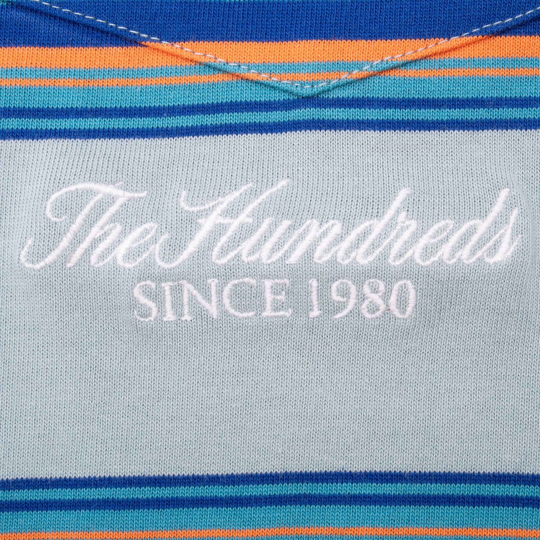 THE HUNDREDS STRIPES LONG SLEEVE POCKET TEE SHIRT SIZE LARGE DEADSTOCK