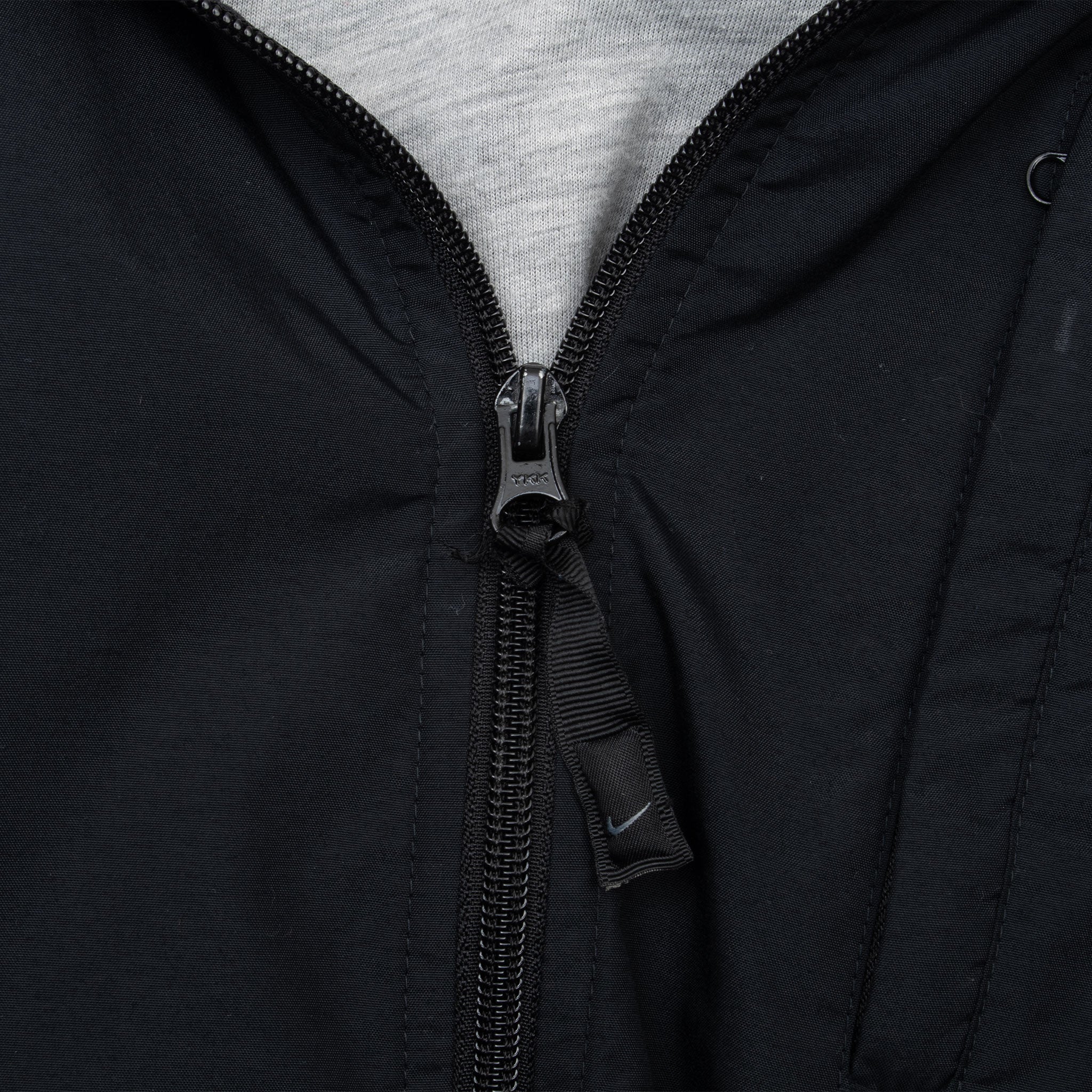 Vintage Nike Classic Swoosh Black Windbreaker Jacket 2000S Size Medium