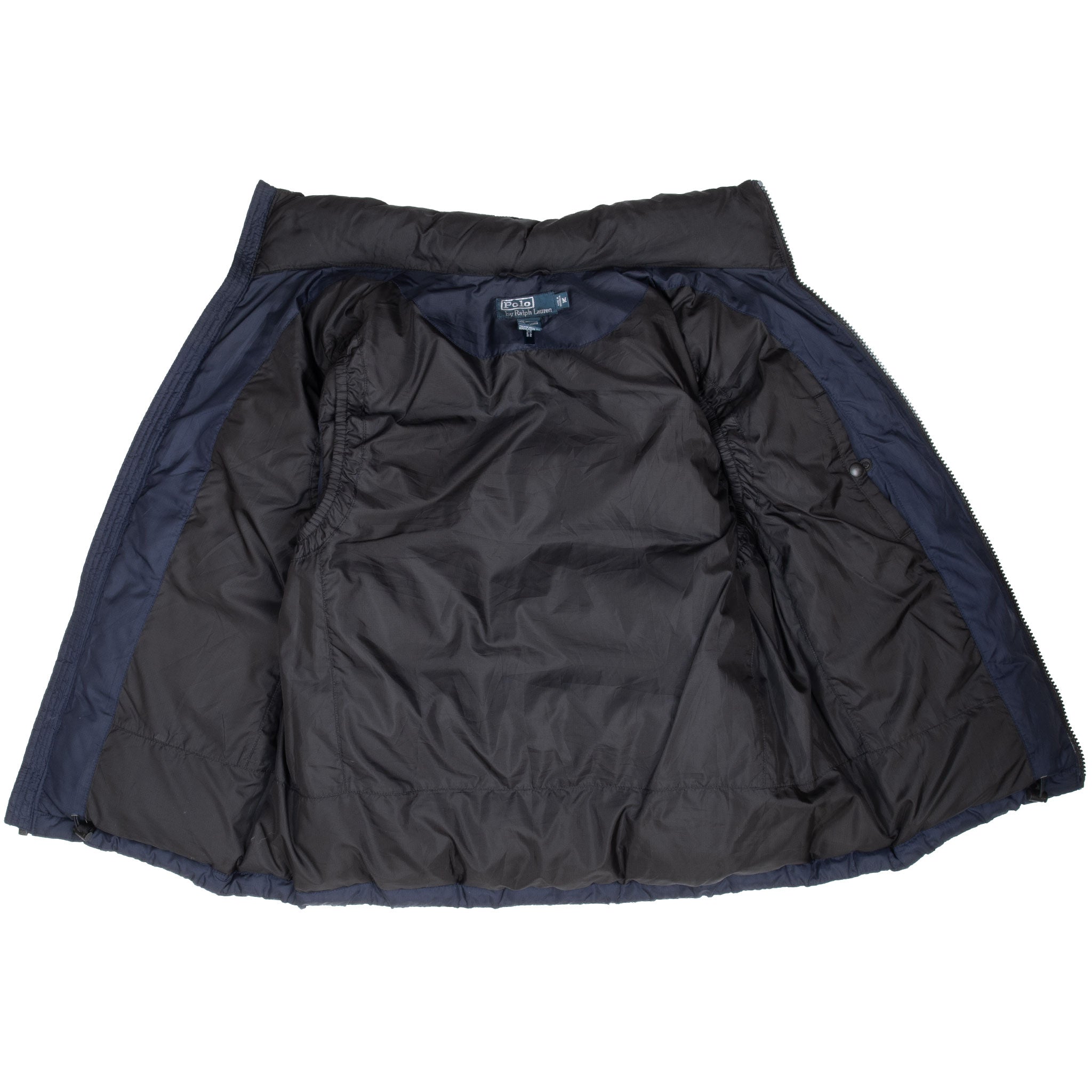 Vintage Polo Ralph Lauren Blue 1990S Vest Puffer Jacket Size Medium