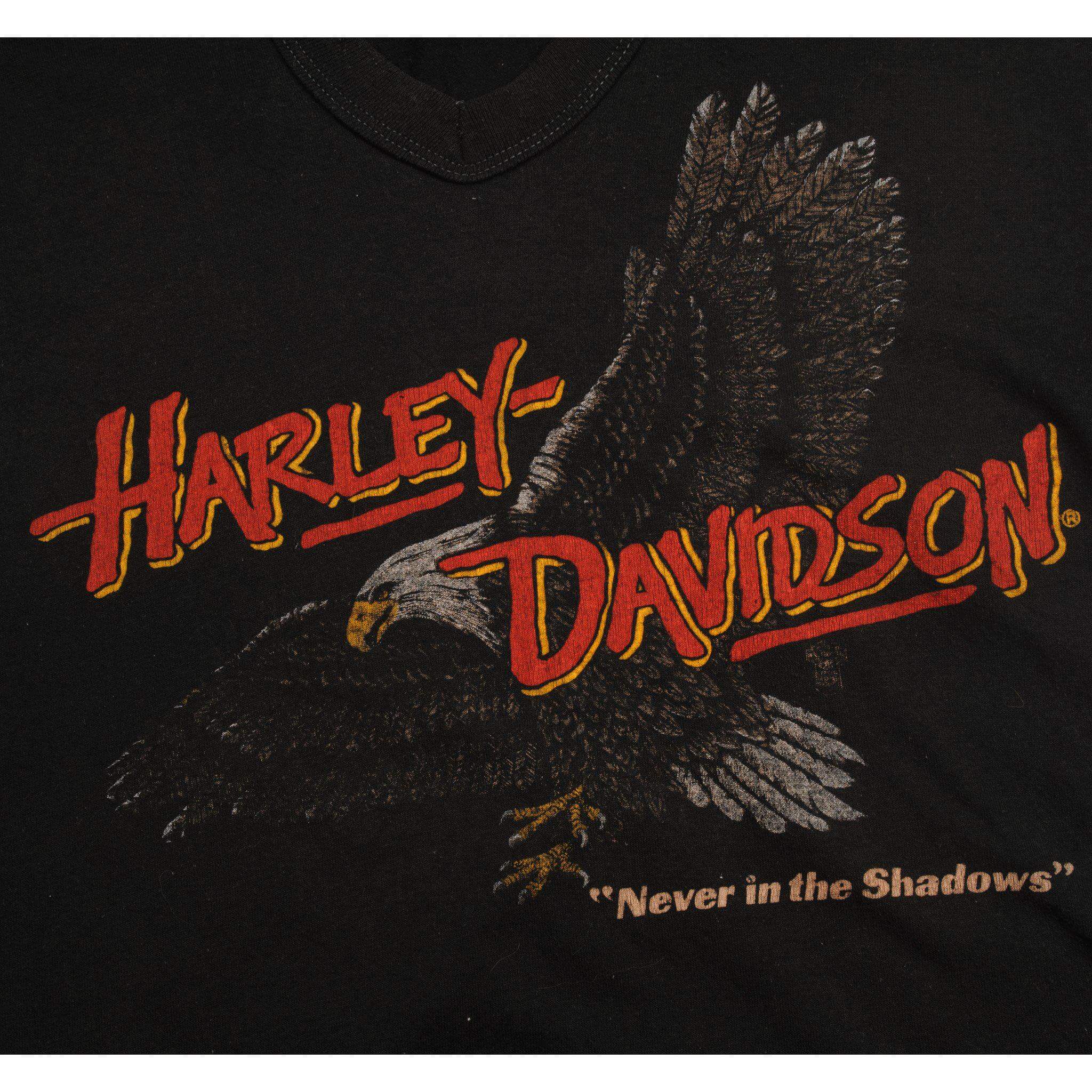 VINTAGE HARLEY DAVIDSON TEE SHIRT 1980S SIZE LARGE MADE IN USA