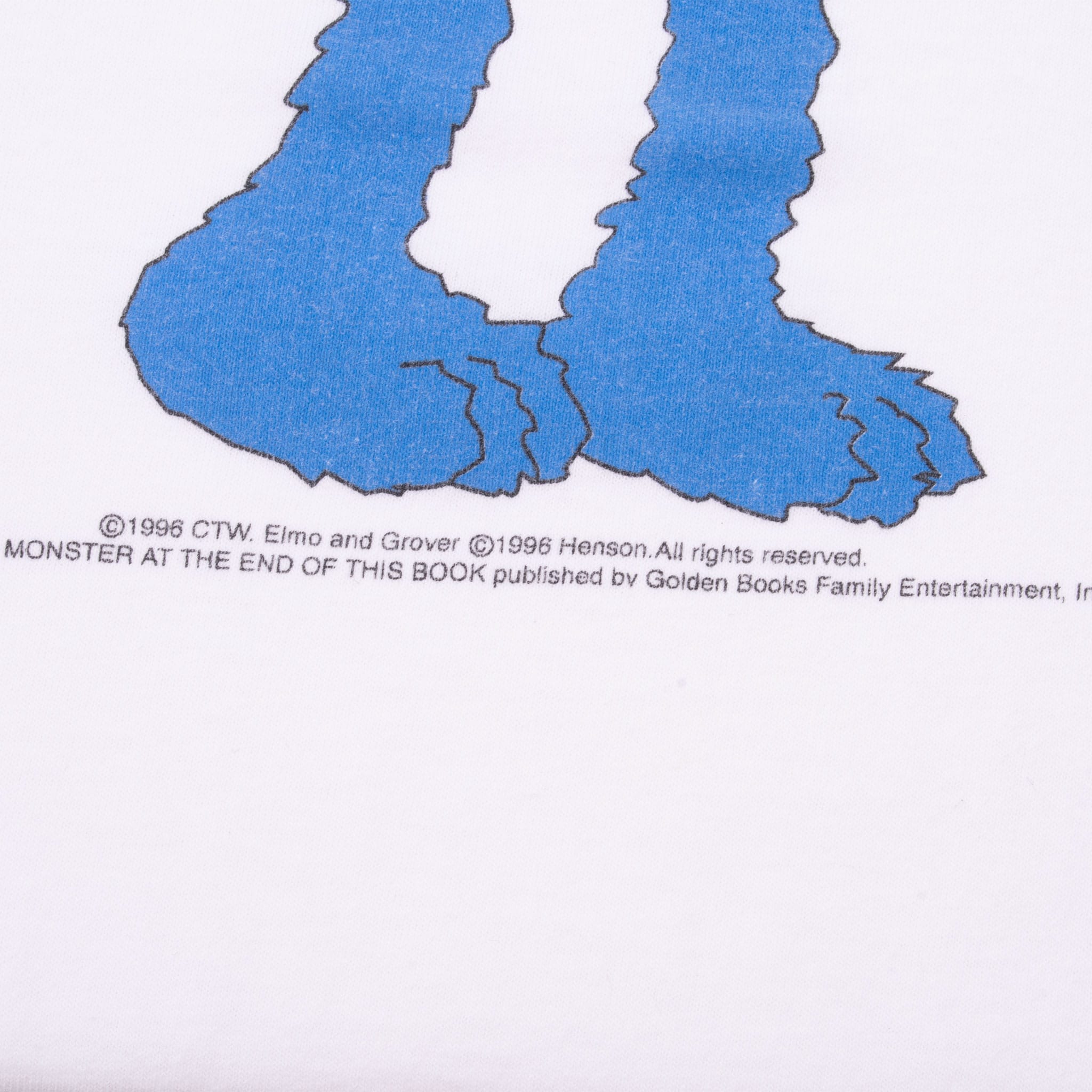 VINTAGE SESAME STREET ELMO AND COOKIE MONSTER 1996 TEE SHIRT SIZE XL MADE IN USA