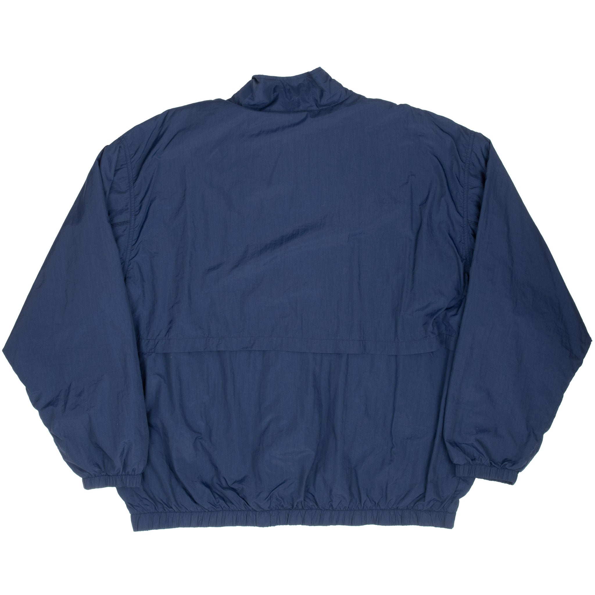VINTAGE NIKE CLASSIC SWOOSH BLUE WINDBREAKER JACKET 1990S 2XL