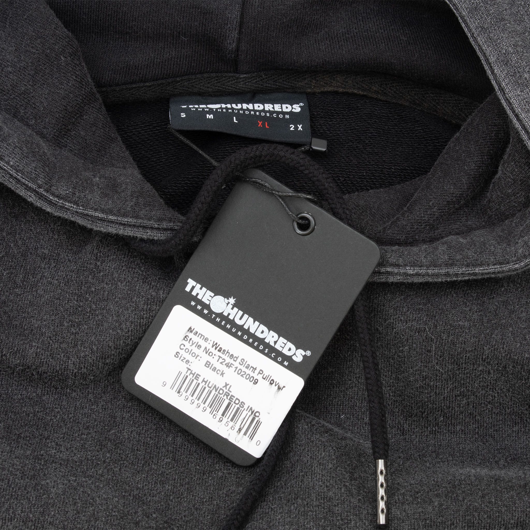 THE HUNDREDS BLACK HOODIE WASHED PULLOVER SWEATSHIRT SIZE XL DEADSTOCK