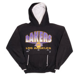 Vintage NBA Los Angeles Lakers Front Row Hoodie Sweatshirt 1992 Size XL Made In USA