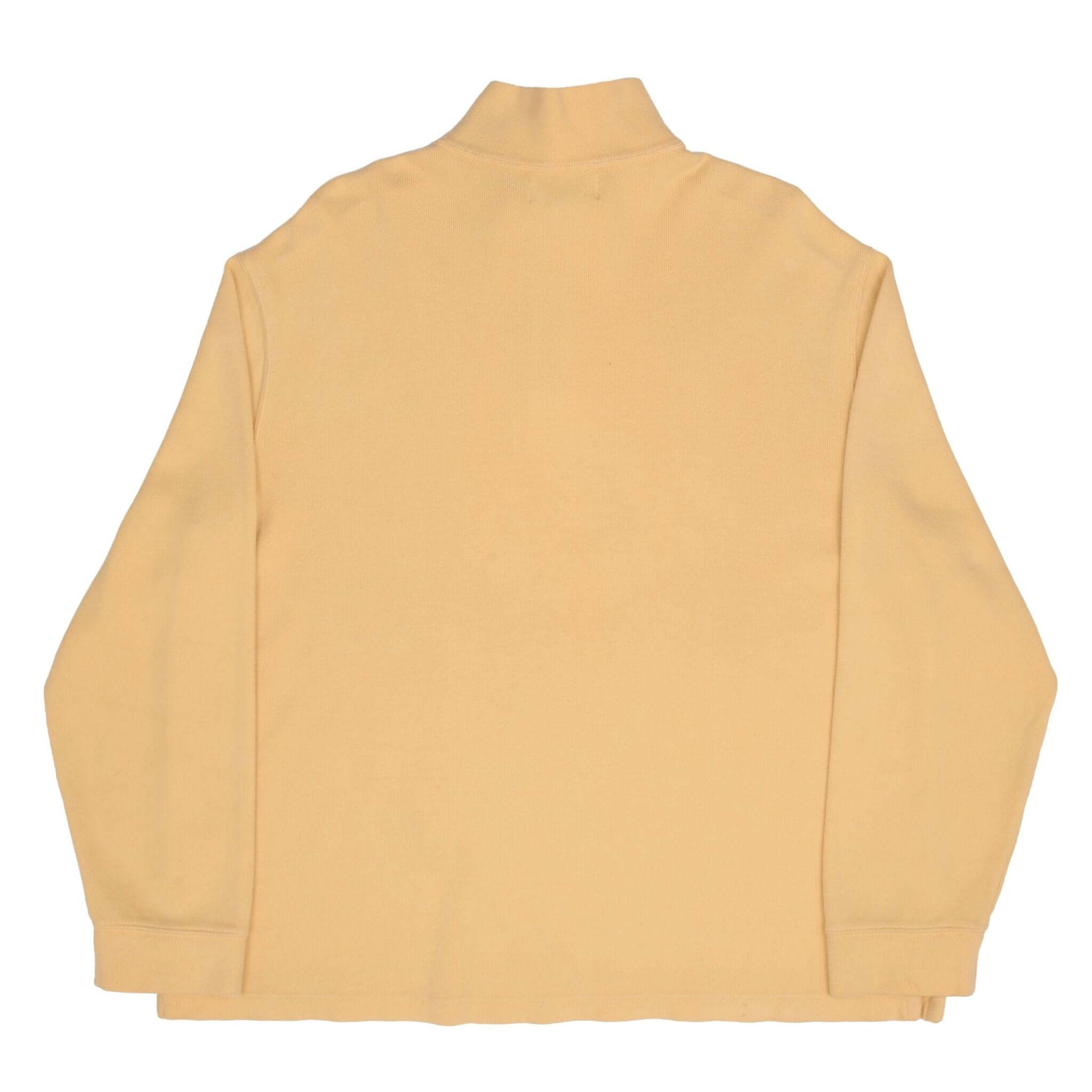 Vintage Ralph Lauren Yellow Quarter Zip Sweater Size XL 1990S
