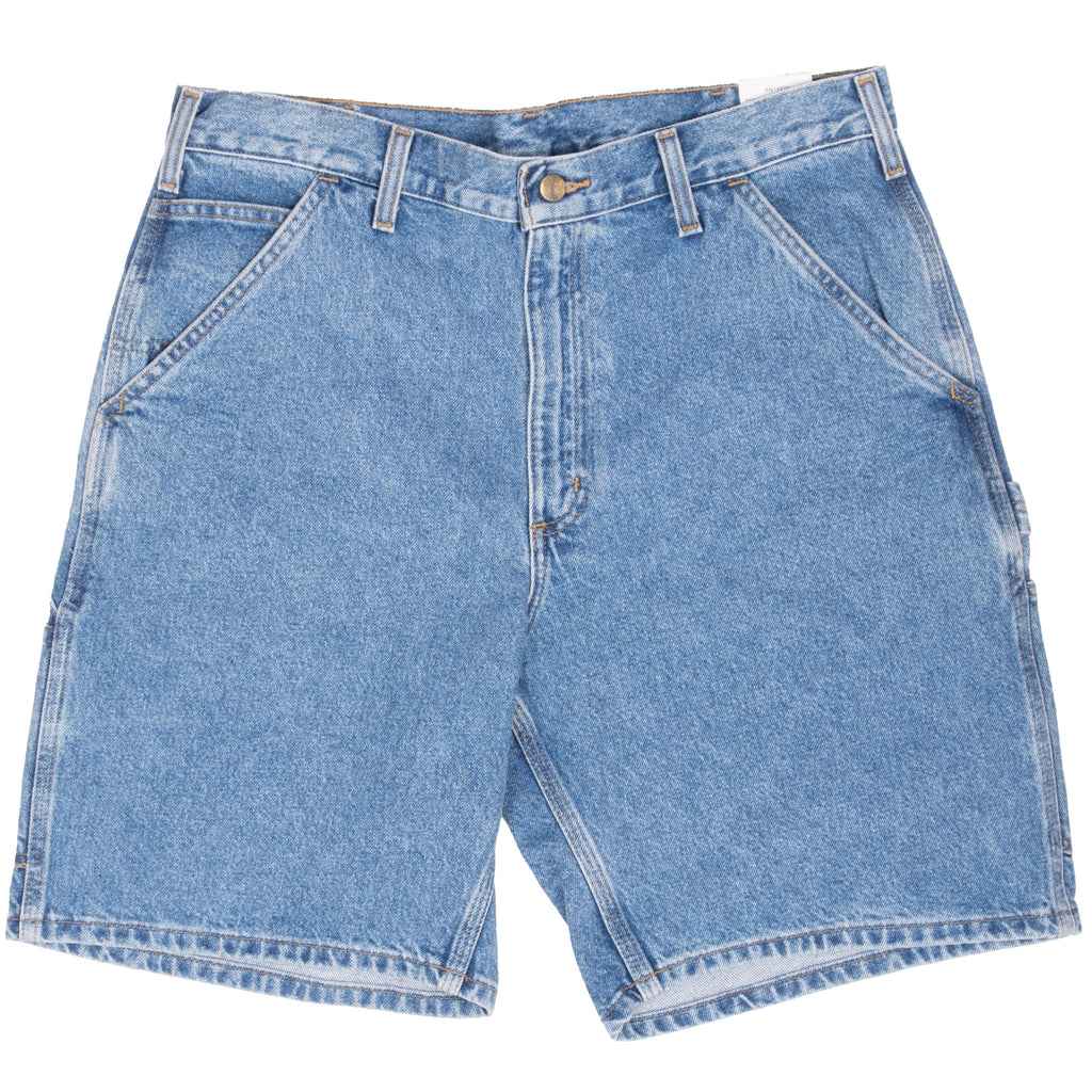 Vintage Carhartt Denim Blue Carpenter Shorts B29STW 2011 Size 34 Deadstock