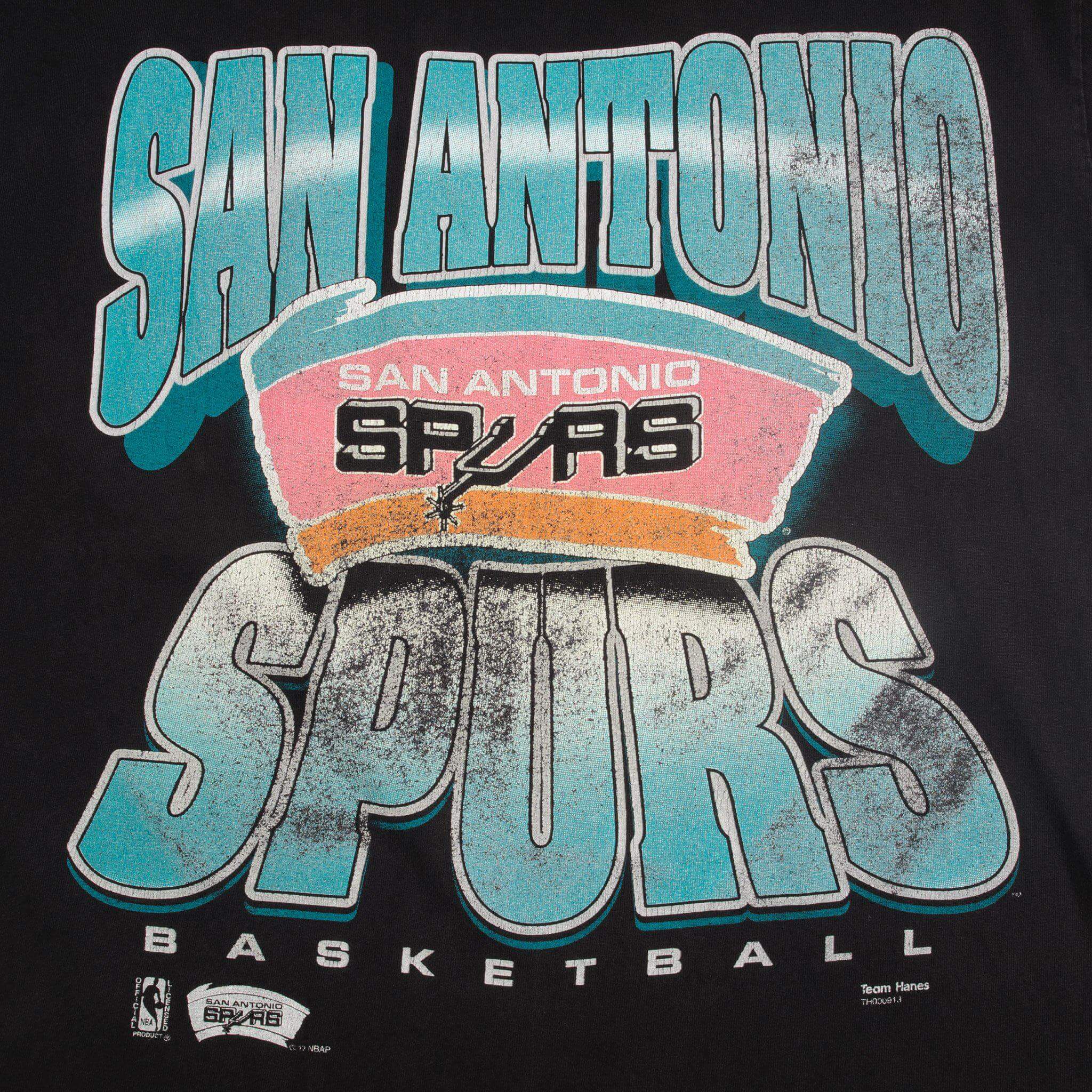 VINTAGE NBA SAN ANTONIO SPURS TEE SHIRT SIZE LARGE