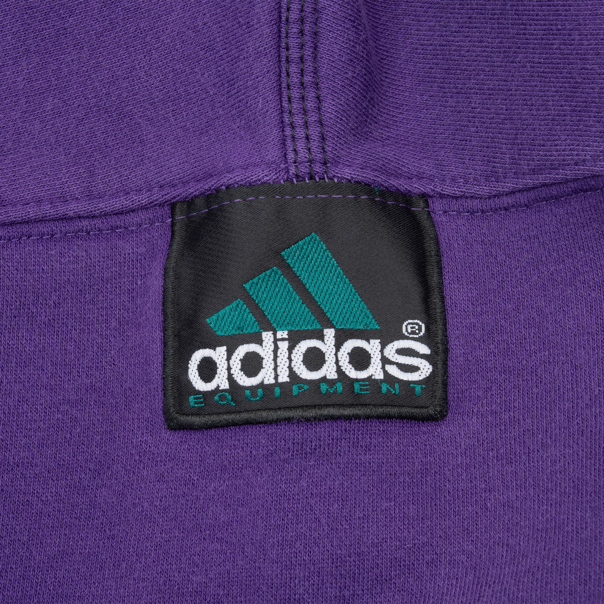 Vintage Adidas Equipment Purple Sweatshirt 1990S Size Large
