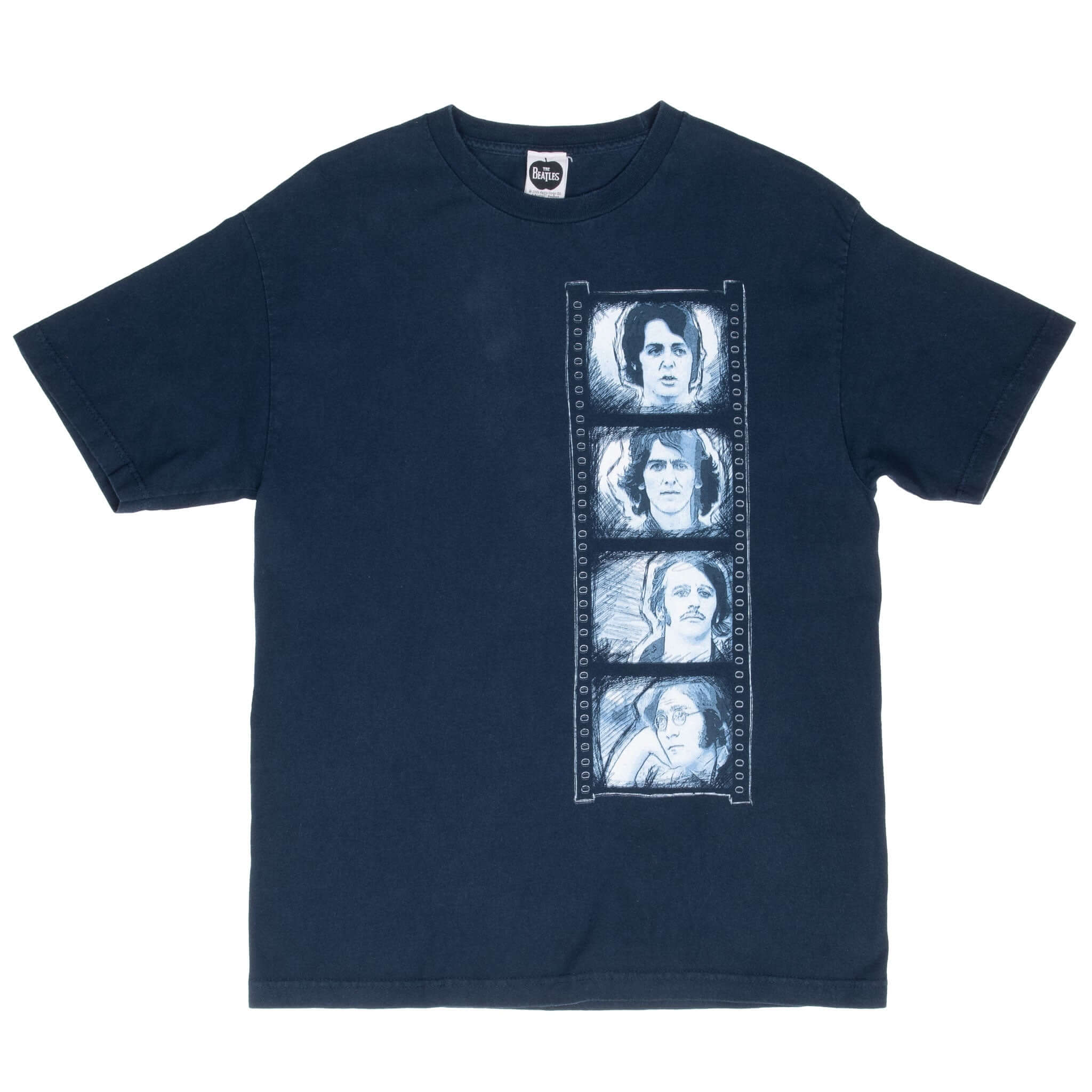 Vintage The Beatles 2005 Blue Tee Shirt Size Large