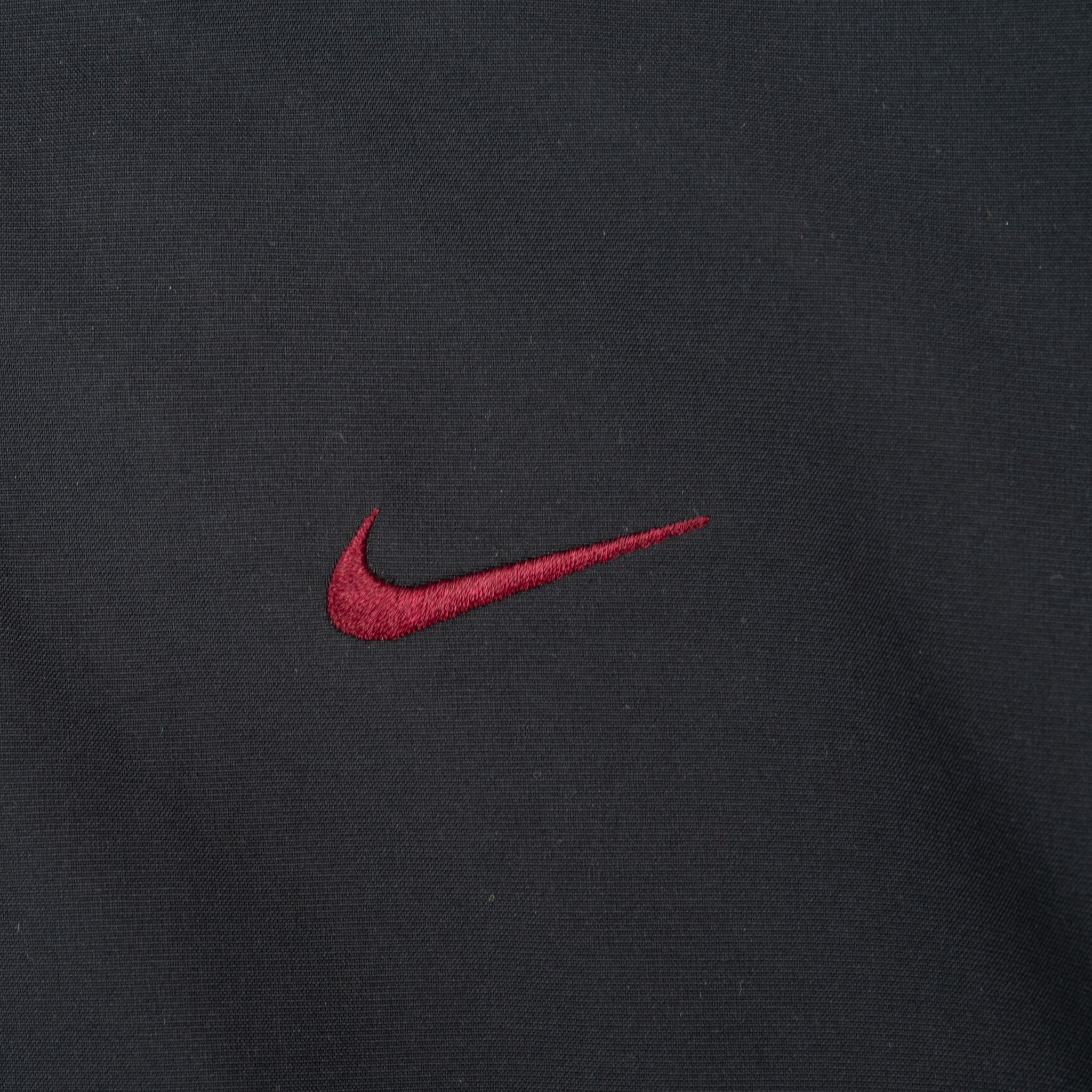 Vintage Nike Black Classic Swoosh Windbreaker Jacket 2000S Size Large