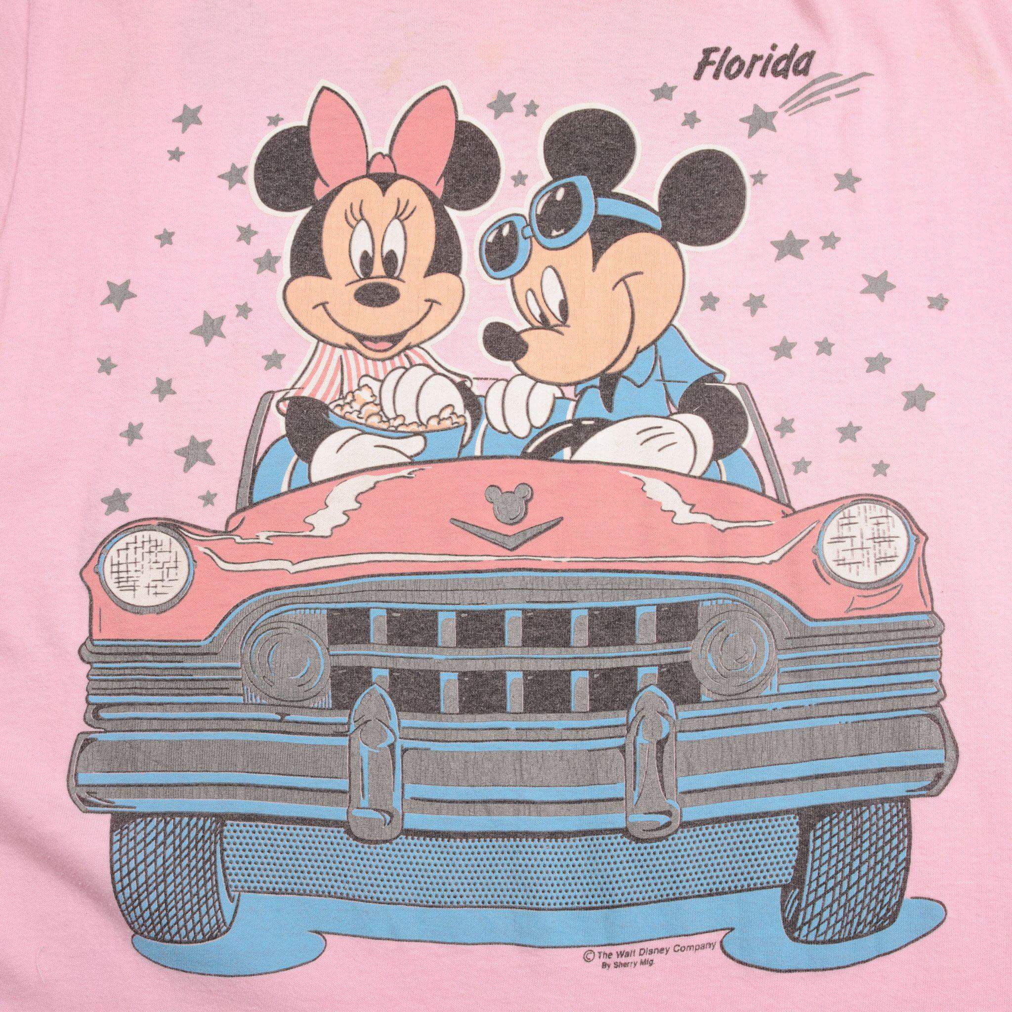 VINTAGE DISNEY MICKEY AND MINNIE TEE SHIRT SIZE MEDIUM