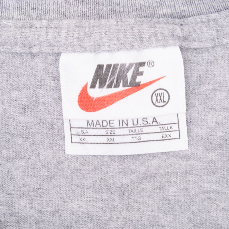 Vintage Nike Town Staff Embroidered Tee Shirt 1990S Size 2XL Made In Usa