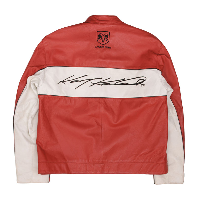 Vintage Nascar Kasey Kahne #9 Dodge McDonald's Mountain Dew Leather Jacket 2000S Size Medium