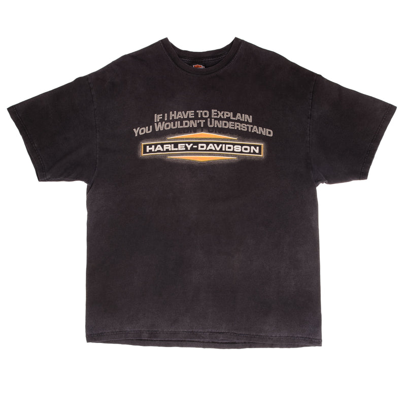 Vintage Harley Davidson If I Have To Explain You Wouldn't Understand 2002 Tee Shirt Size XL