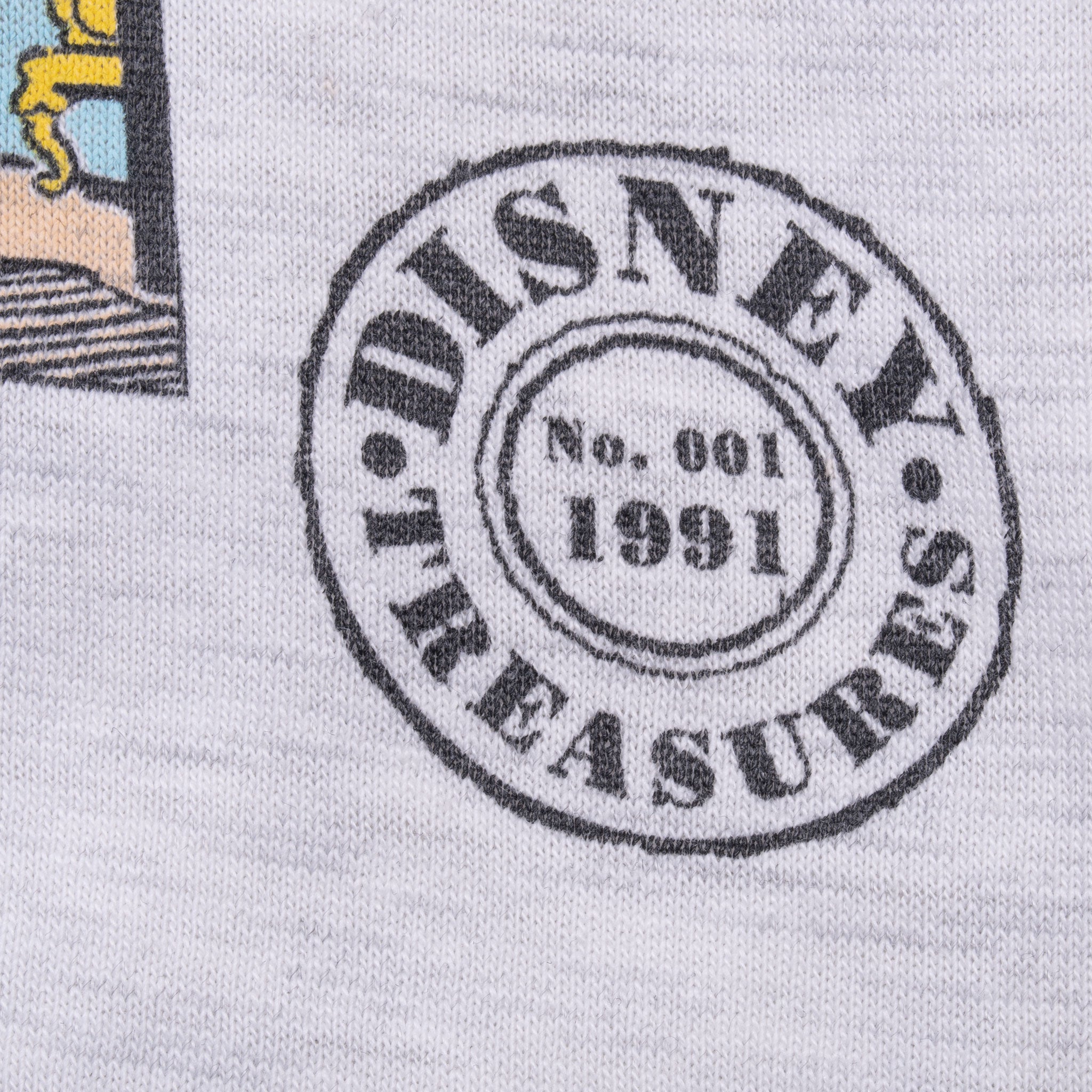Vintage Walt Disney Lonesome Ghosts Half Sleeve Tee Shirt 1991 Size Large Made In Usa With Single Stitch Sleeves