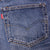 Beautiful Indigo Levis 501 Z XX Jeans With Single Stitch, Hidden Rivet and Selvedge Made in USA with Medium Dark Blue Wash.  Size 34X32 on tag actual size 31X29 Back Button #555